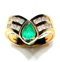 Anello Sommer Donna Classici in Oro giallo Smeraldo 0.3 Ct 60015945-15 - 60015945-15
